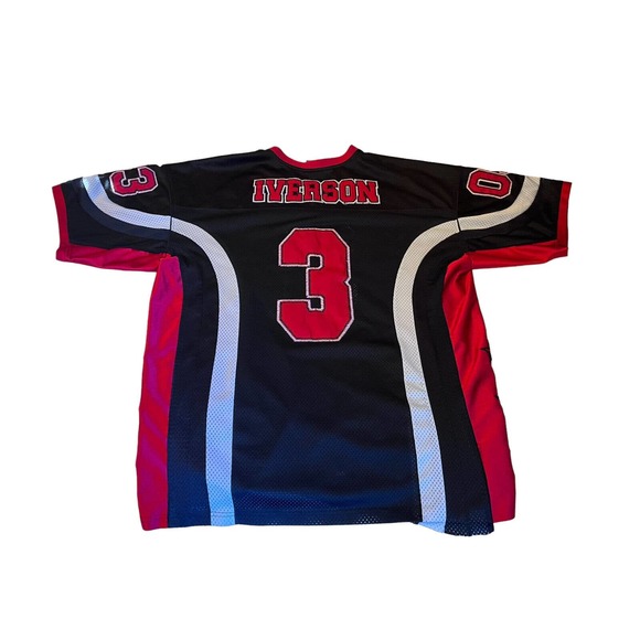 Vintage Reebok Allen Iverson Football 2XL Jersey #3 - Picture 8 of 11